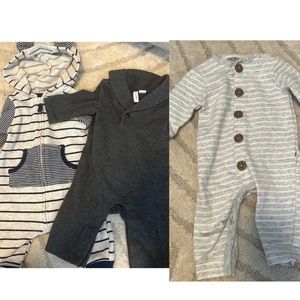 3 baby one piece outfits